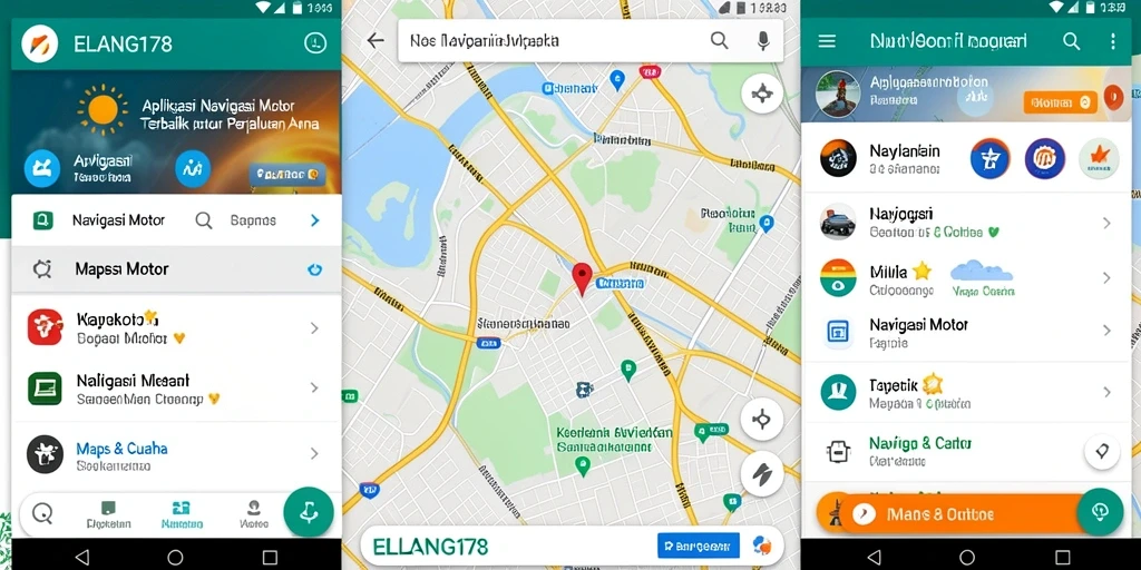 Antarmuka sederhana dan fungsional ELANG178 untuk navigasi motor.