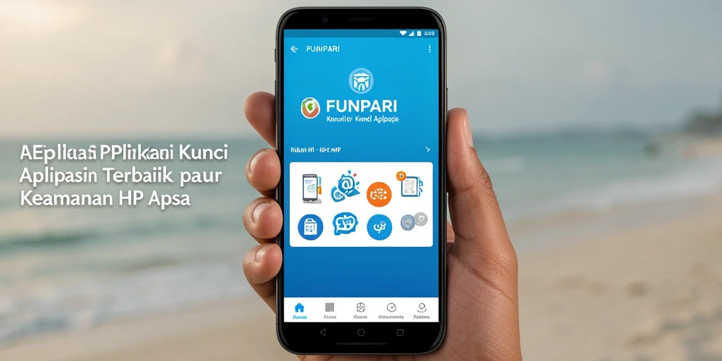 Tampilan utama <strong>FUNPARI</strong> dengan fitur kunci aplikasi yang mudah digunakan.