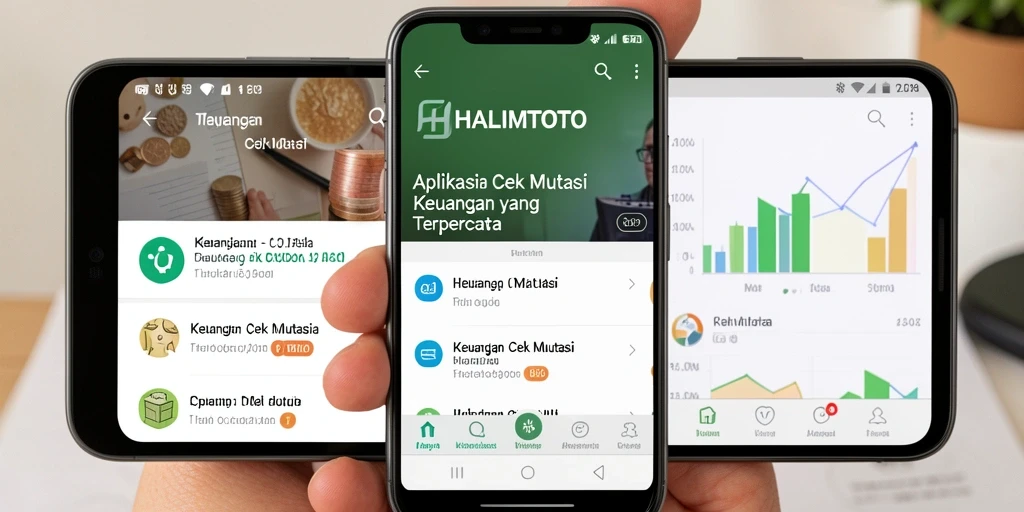 Tampilan antarmuka HALIMTOTO yang intuitif untuk cek mutasi keuangan.
