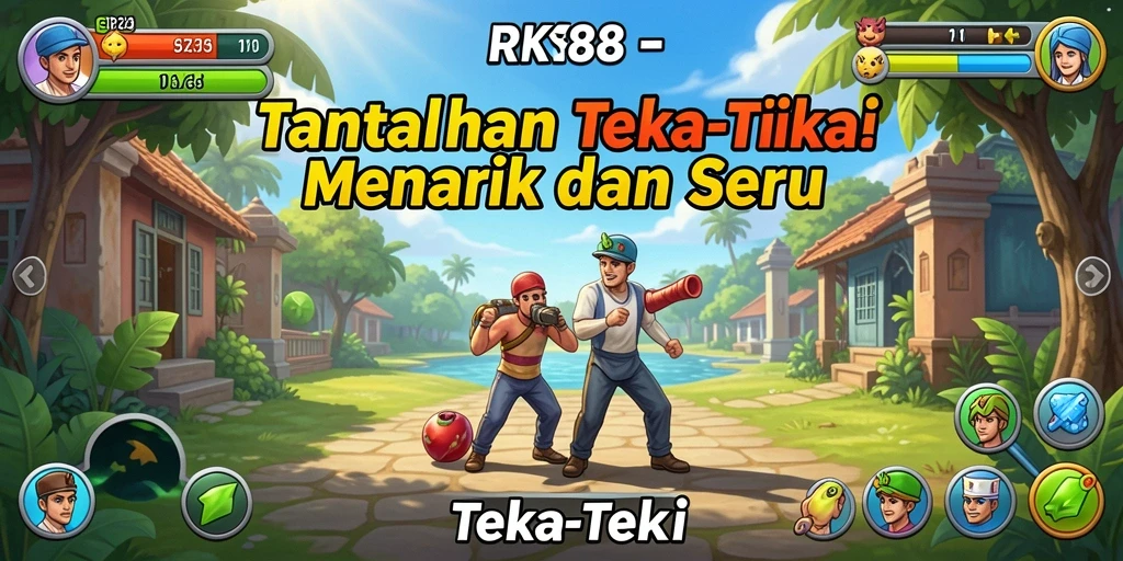 Tampilan antarmuka game RK88 dengan berbagai teka-teki menarik.