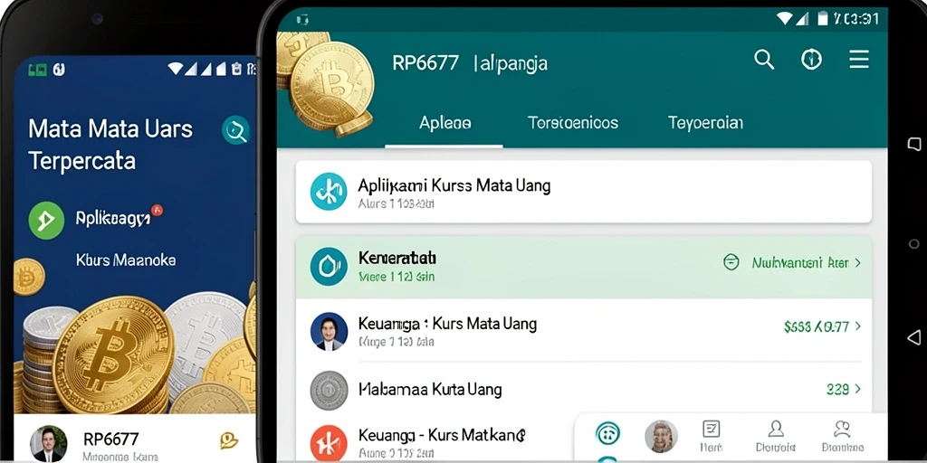 Antarmuka pengguna RP6677 menampilkan grafik kurs mata uang secara interaktif.