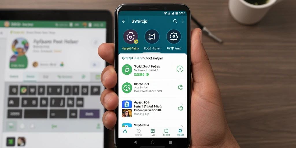 Antarmuka S9S9 yang sederhana dan intuitif untuk root perangkat.