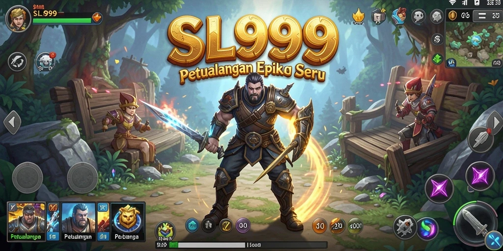 Antarmuka permainan SL999 yang menarik dan interaktif.