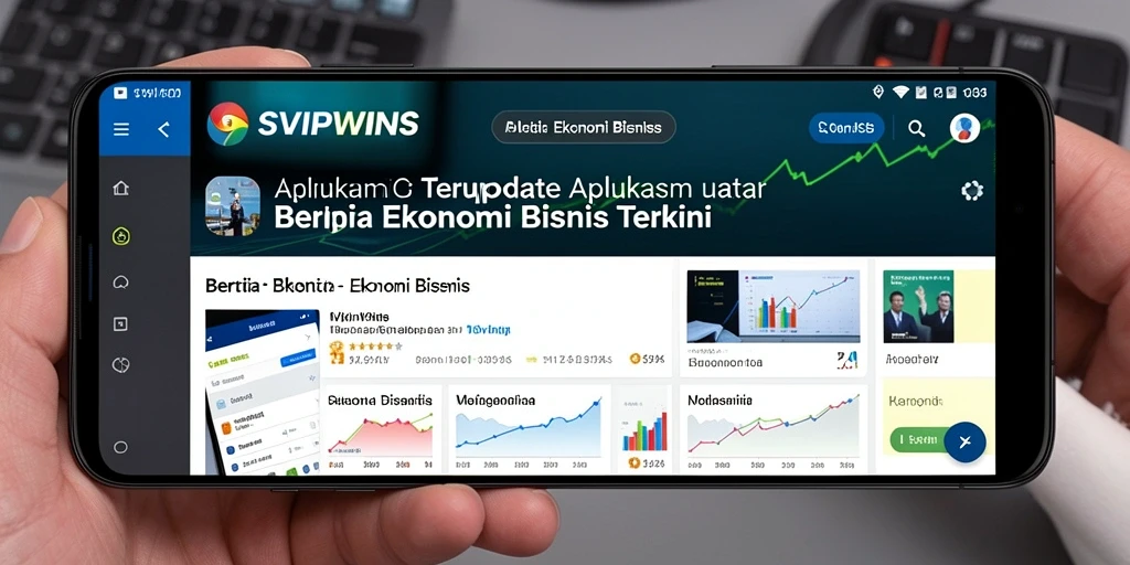 Tampilan antarmuka pengguna SVIPWINS dengan informasi ekonomi terkini.