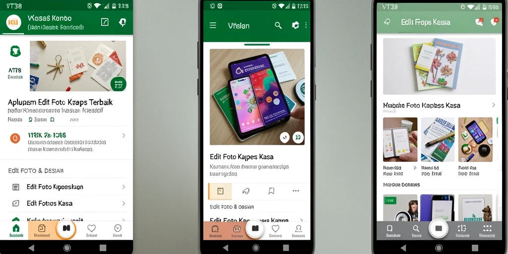 Antarmuka sederhana dan fitur canggih Edit Foto Kertas Kaca.