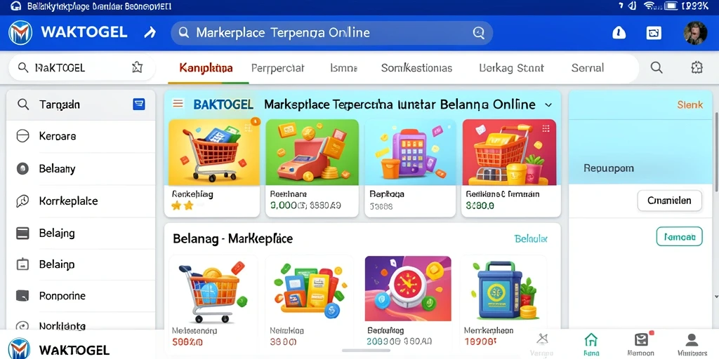 Tampilan antarmuka pengguna WAKTOGEL yang menarik dan fungsional.